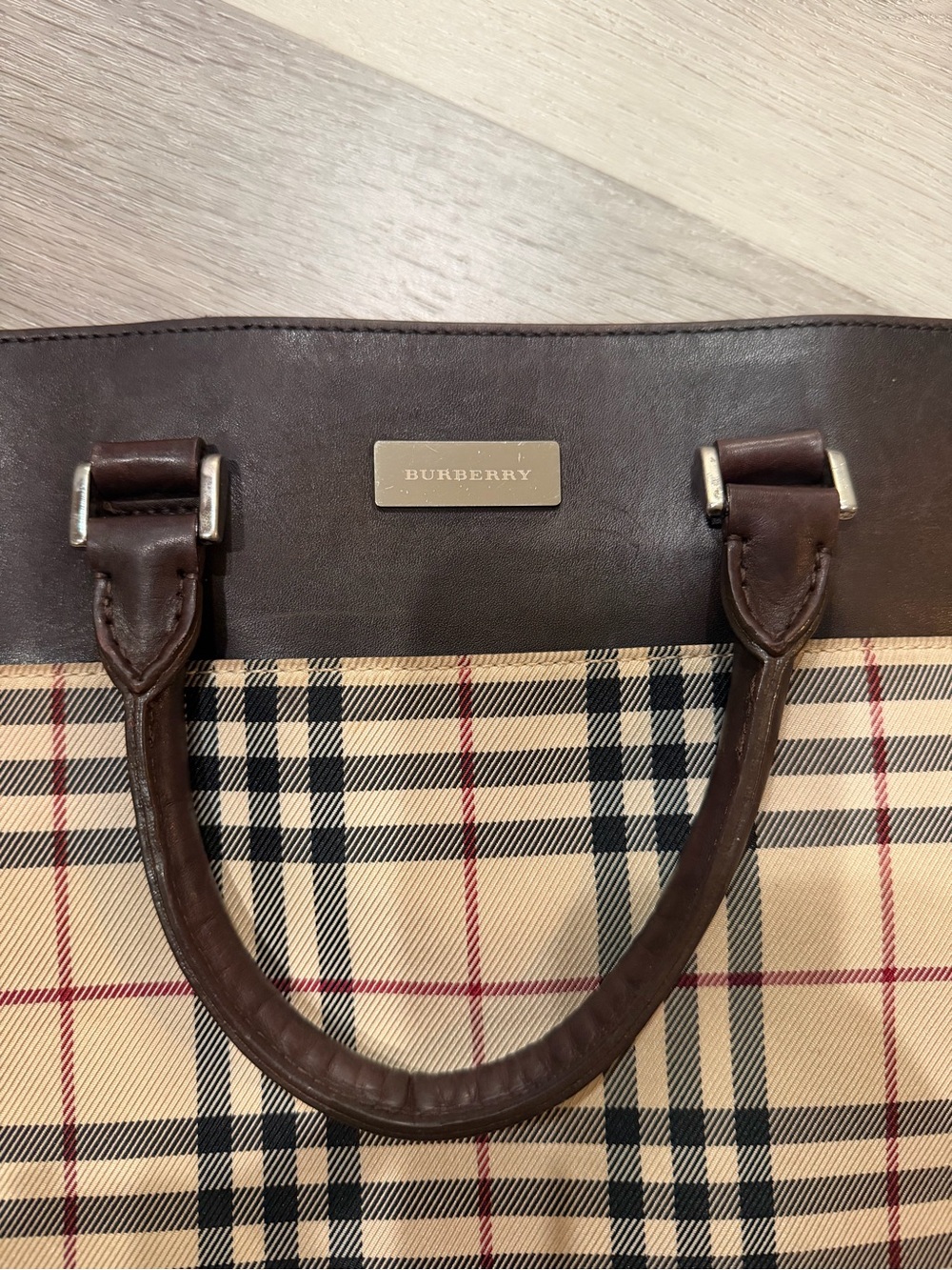 Vintage Burberry Nova Check Tote Bag - Picture 4 of 12